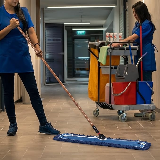 Matthew Cleaning 36'' Industrial Strength Cotton Dust Mop Refill Washable - Image 6