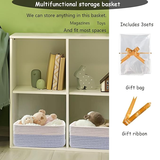 COMFY-HOMI 11.5"x7.5"x4.7" Storage Baskets - Image 3