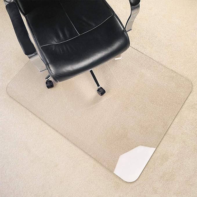 3Pack Crystal Clear 1/5" Thick 47" x 35" Heavy Duty Hard Chair Mat, Can be Used - Image 3