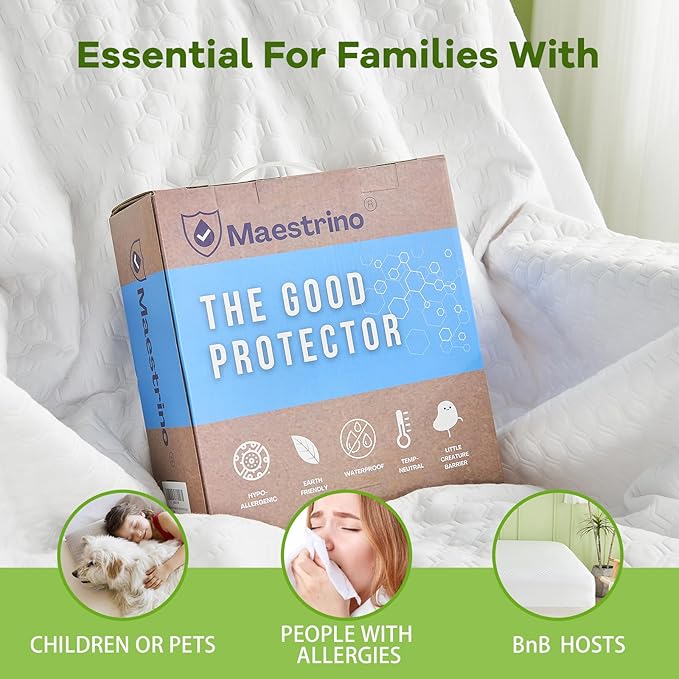 Luxury Queen Size Tencel Waterproof Mattress Protector Deep Pocket - Image 5