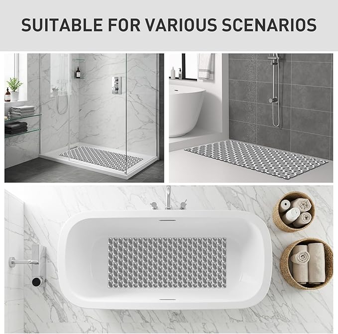 Bath Mat for Tub Non Slip Shower Mat for Elderly - Image 8