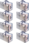 VENO 8 Pack Moving and Storage Bags, Heavy Duty, Alternative to Moving Boxes by Veno