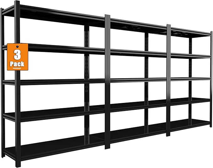 84“H Garage Shelving Heavy Duty Storage Shelves 3000 LBS Adjustable 5 Tier by Howzone