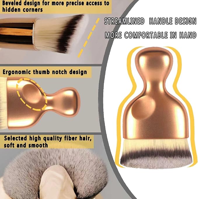 Car Interior Dusting Brush Auto Dust Sweeping Soft Detail Brush Mini Dash Duster - Image 3