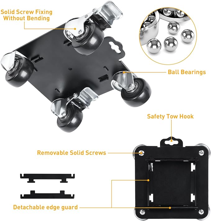 Furniture Movers with 4 Wheels, Heavy Duty Furniture Lift Mover Tool Set with - Image 2