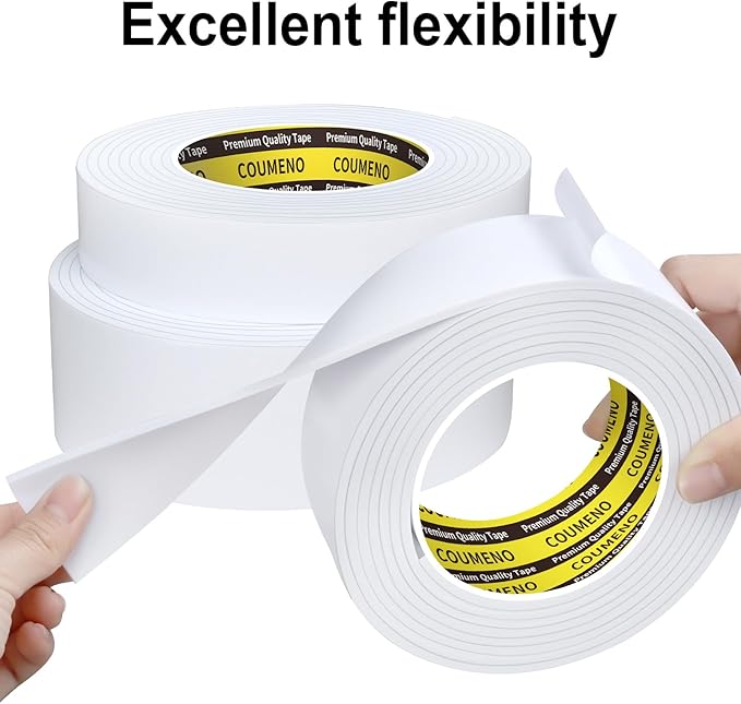Foam Tape Single-Sided Sealing Strip 1.77inX16.4FT Sponge Tape Window - Image 5