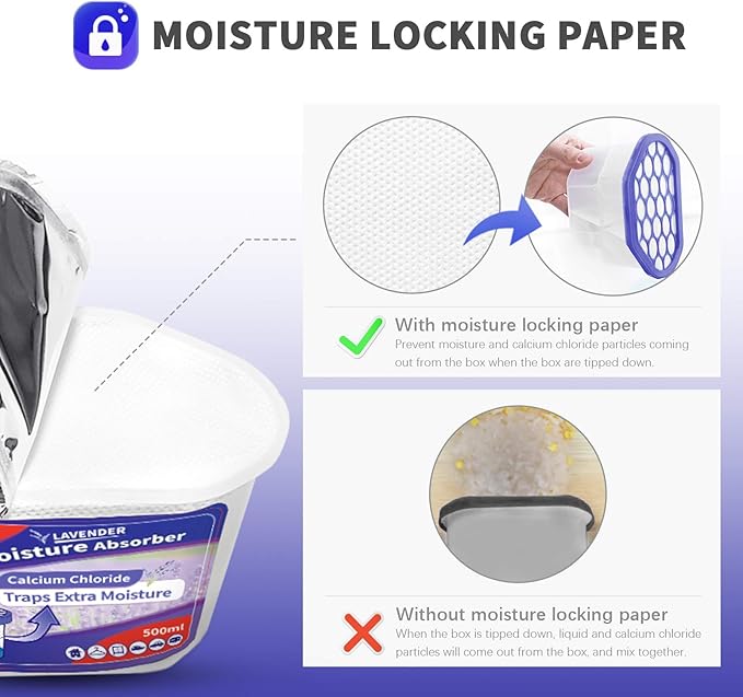 Vacplus Moisture Absorbers 12 Pack, 10.5 Oz, Humidity Absorber Boxes Attracts - Image 3