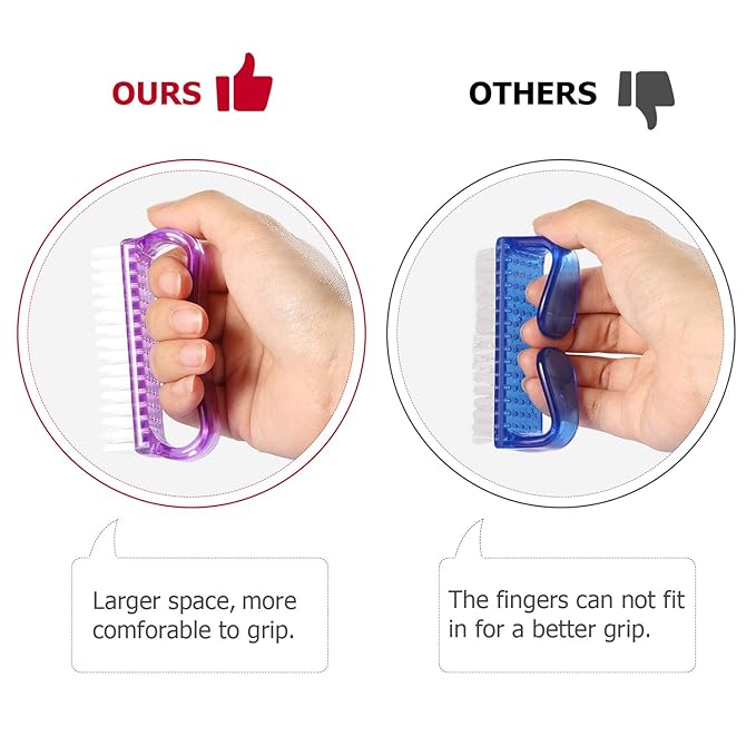 Handle Grip Nail Brush, Nail Brushes Hand Fingernail Brush Cleaner Scrubbing - Image 5