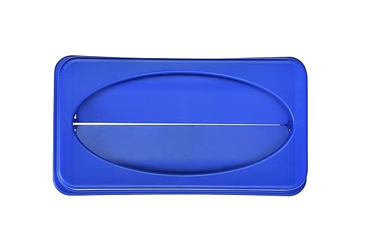 Alpine 23 Gallon Slim Trash/Recycling BIN Swing LID Blue - Image 5