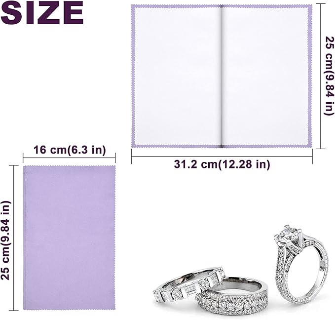 SEVENWELL Silver Polishing Cloth, Jewelry Cleaner Cloth - Image 4