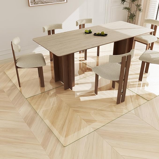 Koonmi Tempered Glass Chair Mat 45"x53" - Image 6