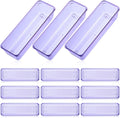 Maitys 12 Pcs Vanity Drawer Organizer 9 x 3 x 2 Inches Clear Plastic Utensil by Maitys