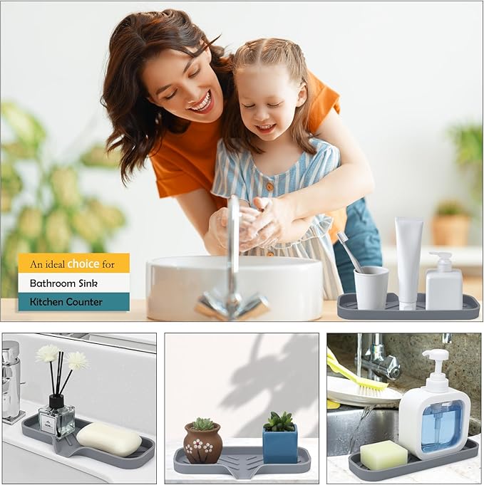 Silicone Bathroom Soap Dishes, Sponge Holder - Image 3