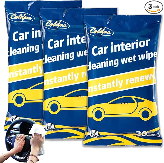 Car Interior Cleaning Wipes, All-Purpose Cleaning Wipes, Cleaning Wipe by coldpa