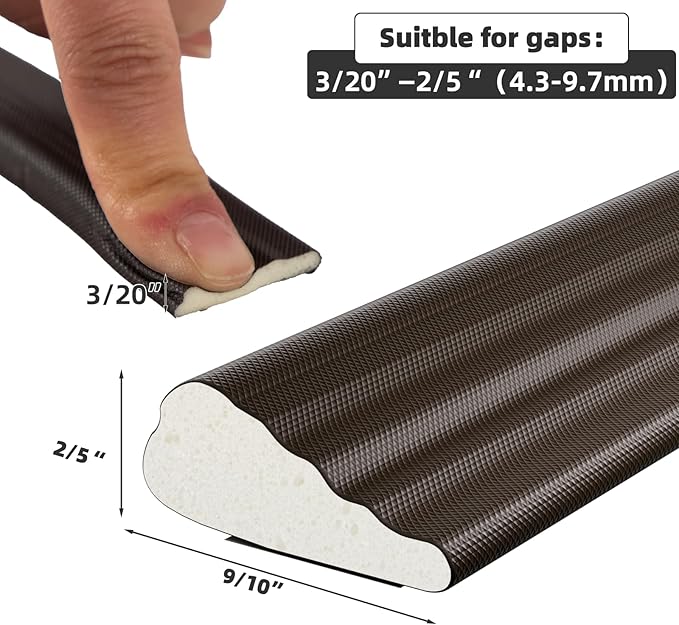 2 Pack*16.4 Ft Weather Stripping Seal Strip - Image 3