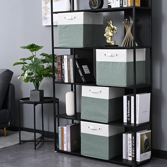 13 x 13 Inch Fine Linen Storage Bins - Image 7