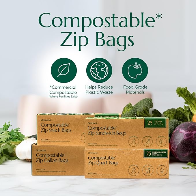 CLEANOMIC Compostable* Food Storage Bag Bundle - Image 2