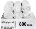 Aluf Plastics High Density Trash Bags, 56 Gallon, 16 Micron, by AlufPlastics