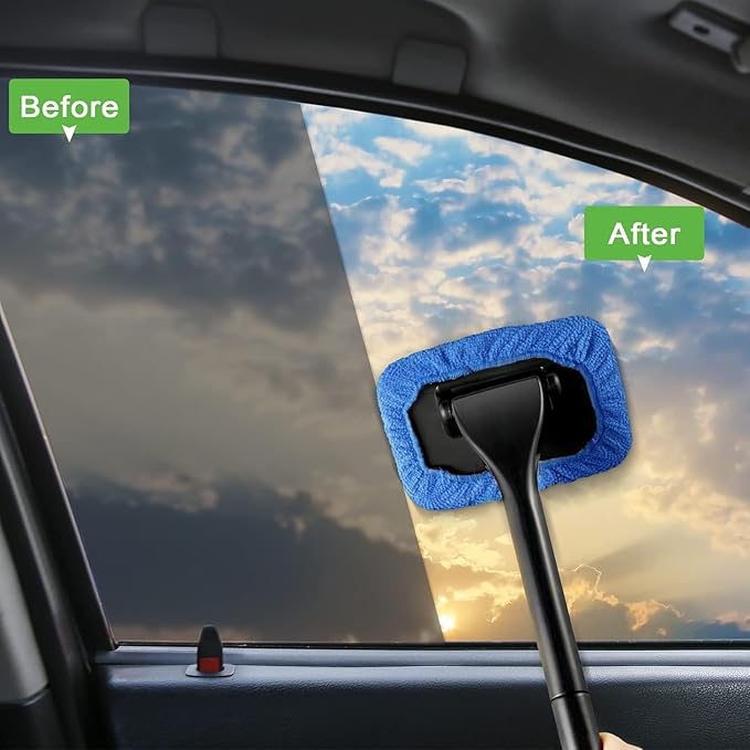 Windshield Cleaning Tool Windshield Cleaning Wand Auto Window Cleaner, 5 Pieces - Image 6