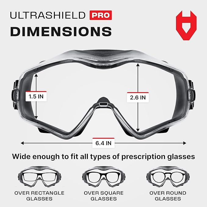 NoCry Safety Goggles Over Glasses - Image 6