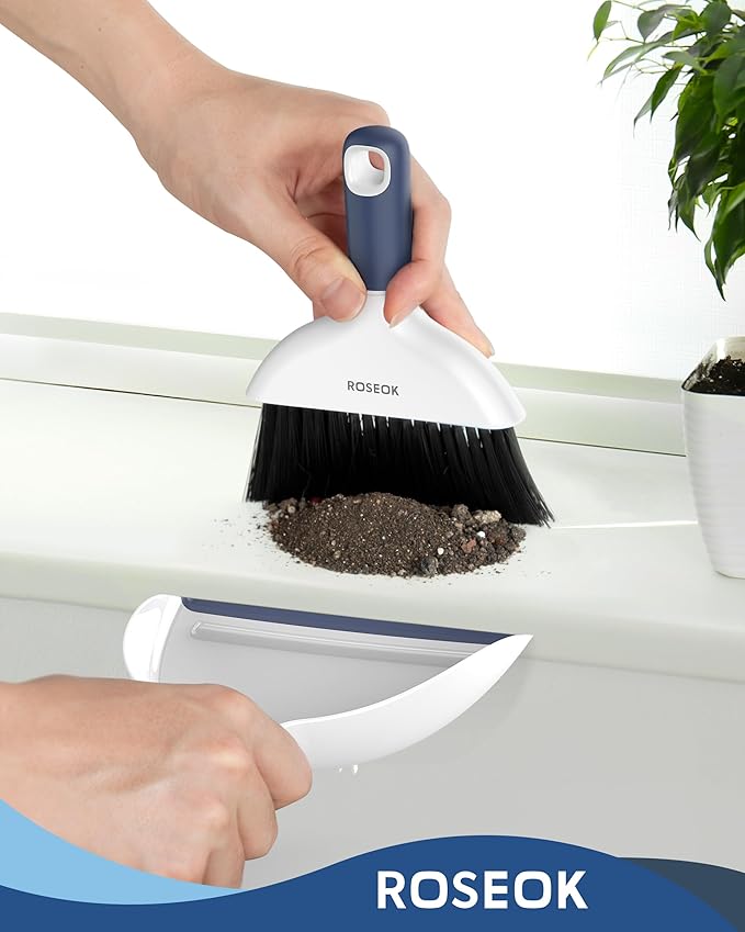Mini Broom and Dustpan Set for Cleaning, Compact Desktop Dustpan - Image 8