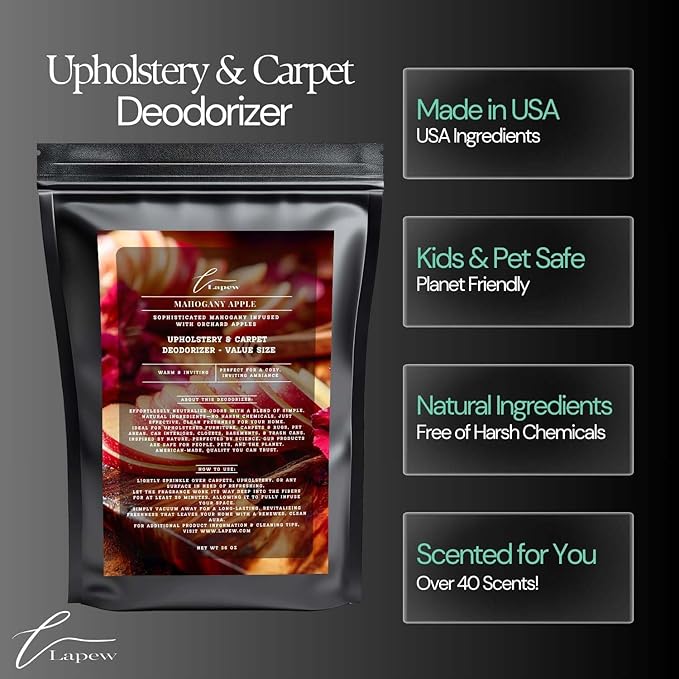 Mahogany Apple Carpet Freshener Powder Refill 36 oz | Powerful Odor Eliminator - Image 5