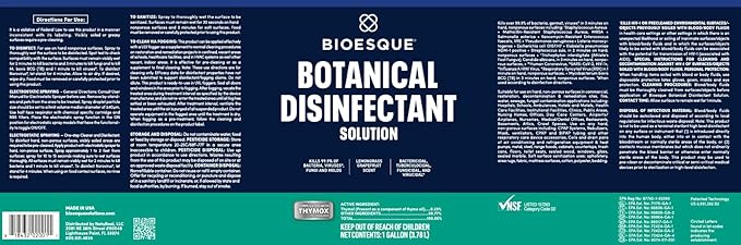Bioesque Botanical Disinfectant Solution, Heavy Duty Broad-Spectrum Disinfectant - Image 7