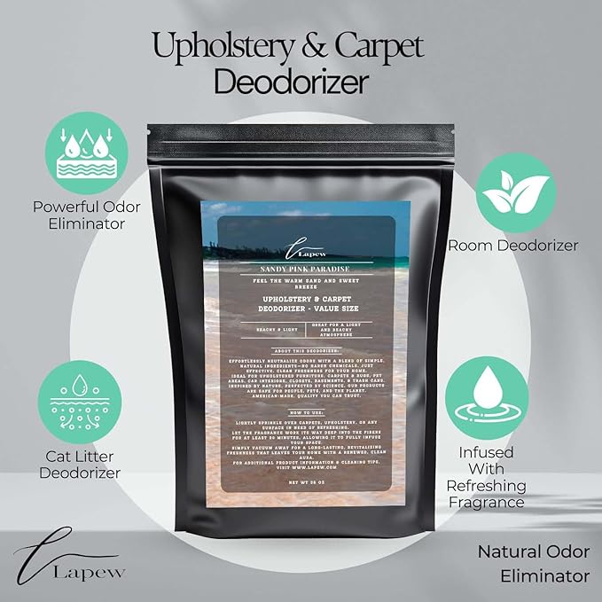Sandy Pink Paradise Carpet Freshener Powder Refill 36 oz | Powerful Odor - Image 3