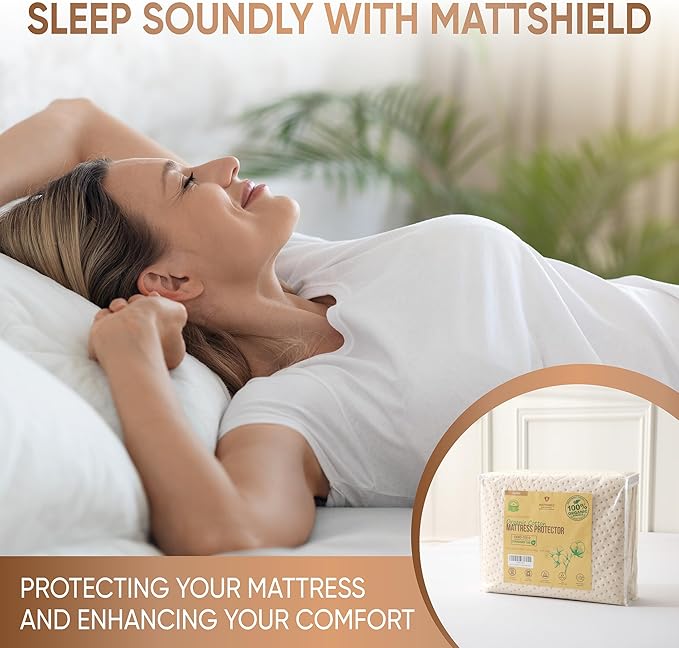 Luxury Waterproof Organic Mattress Protector King - Image 3