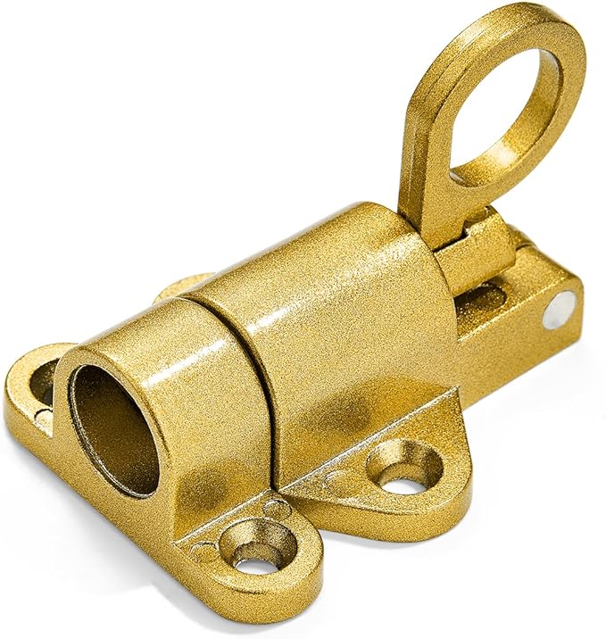 2 Packs Self-Closing Latches，Gold Spring Door Lock，Resilient Bolt Latch - Image 7