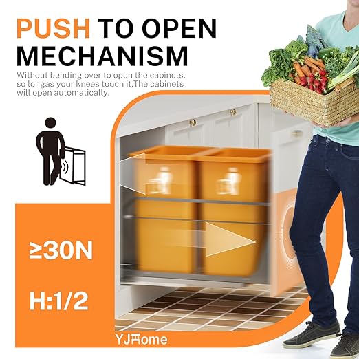YJHome Pull Out Trash Can Under Cabinet - Image 6