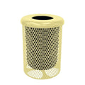 COATEDOUTDOORFURNITURE RFT-TXTSAND Heavy Duty Round Trash Receptacle by CoatedOutdoorFurniture