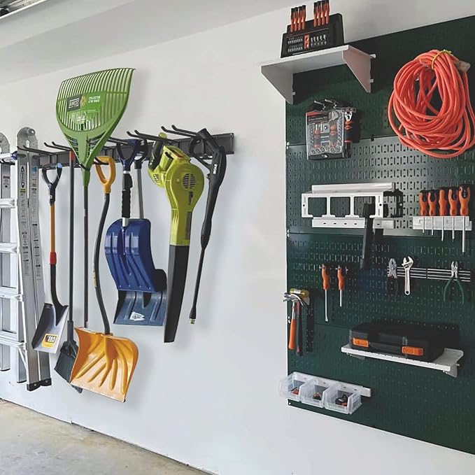 Wall Mount Tool Storage Rack, Heavy Duty Garage Storage Tool Organizer - Image 2