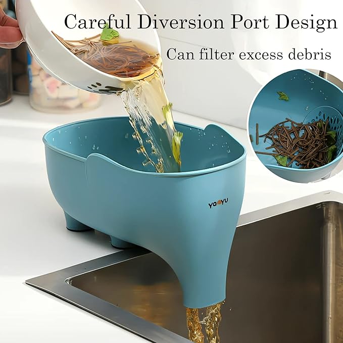 4-Piece Vegetable Fruit Drainage Basket Set - Image 4