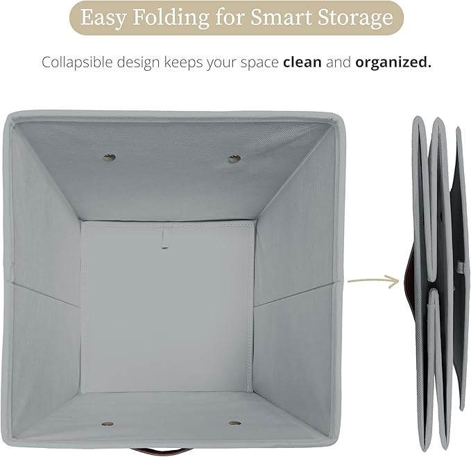 DECOMOMO Storage Cubes, Fabric Organizer Bins - Image 6