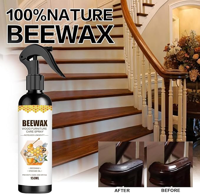 MOODTALK Beeswax Spray Furniture Polish, Wood Cleaner, Wood Floor Polish - Image 6