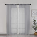 Chyhomenyc Sheer Window Curtains 72 inch Length 2 PCS- Rod Pocket Living Room by Chyhomenyc