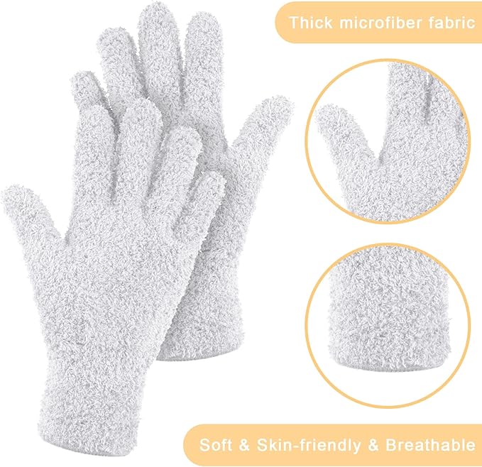 Patelai 3 Pairs Microfiber Plant Dusting Gloves Leaf Cleaning Gloves - Image 6