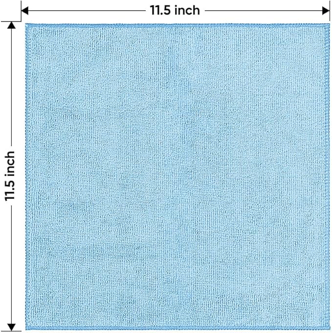 HOMEXCEL Microfiber Cleaning Cloth 20 Pack 11.5 x 11.5 inch Microfiber Towels - Image 7