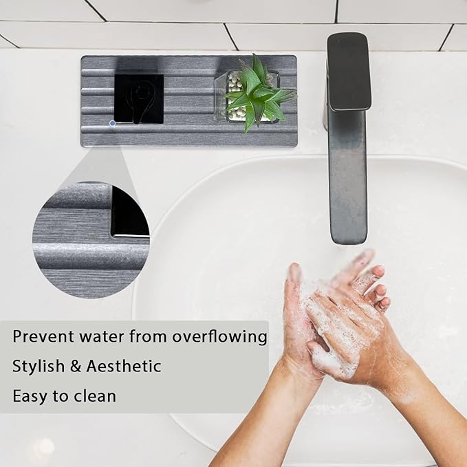 Set of 3 Diatomite Hand Soap Holder, Water Absorbing Stone Tray - Image 6