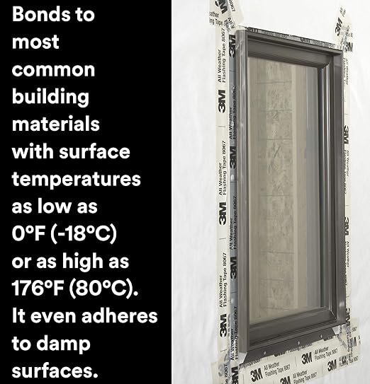 3M All Weather Flashing Tape 8067-3" x 75ft, Waterproof Seals - Image 3