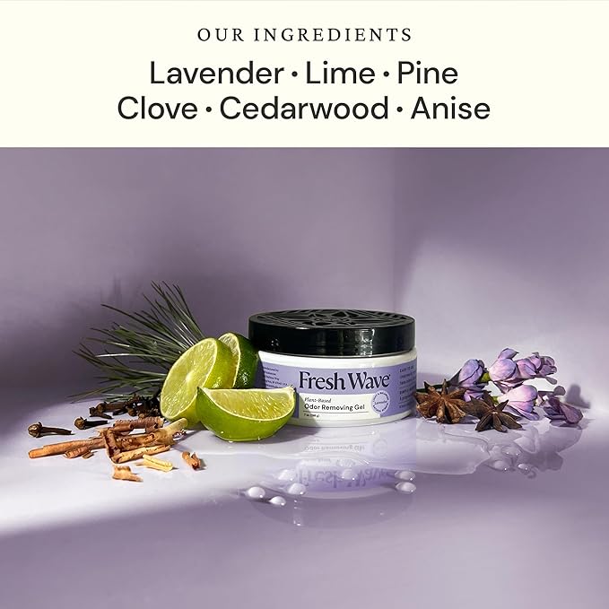 Fresh Wave Odor Removing Gel, Original 15 oz. & Lavender 7 oz.| Safer Odor - Image 2