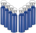 Neihepal 20 oz Insulated Water Bottles Bulk 8 Pack, Stainless Steel Double Wall by Neihepal