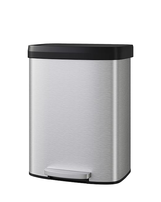 Garvee 16 Gallon / 60 Liter Stainless Steel Trash Can by Garvee