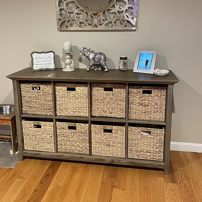 Storage Cube 10.5 x 10.5in, Wicker Storage Baskets - Image 7