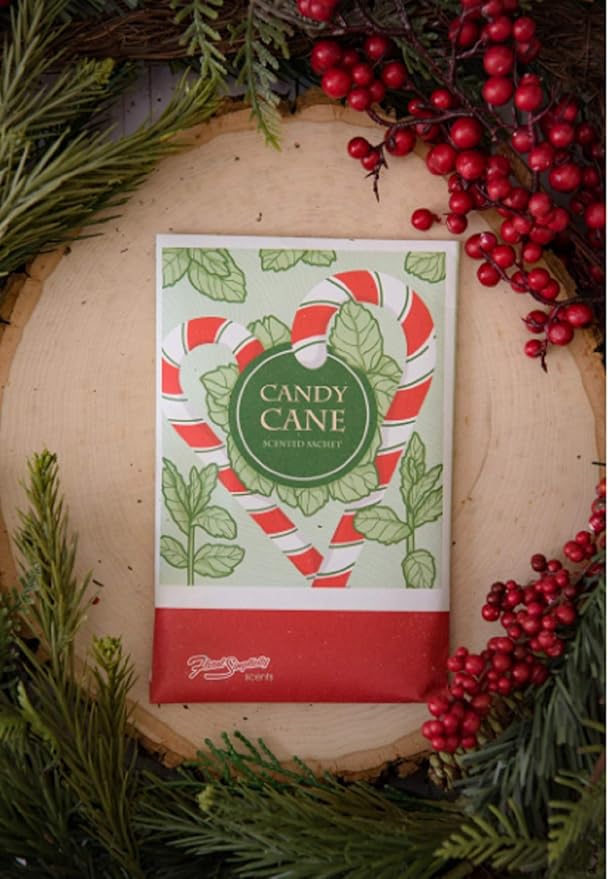 Floral Simplicity Candy Cane Scented Sachets Pack of 3, Fall & Winter - Image 5