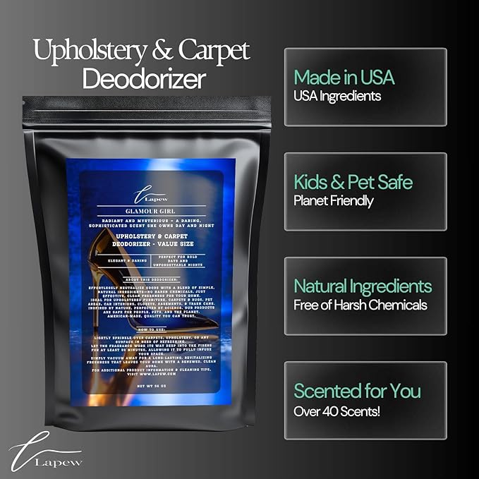 Glamour Girl Carpet Freshener Powder Value Size 36 oz | Powerful Odor Eliminator - Image 5