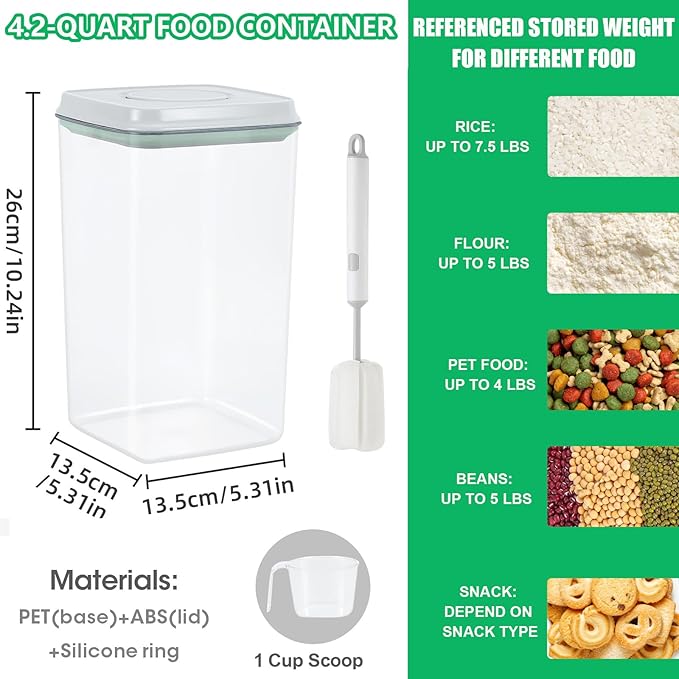 Airtight Flour Rice Storage Container - Image 3