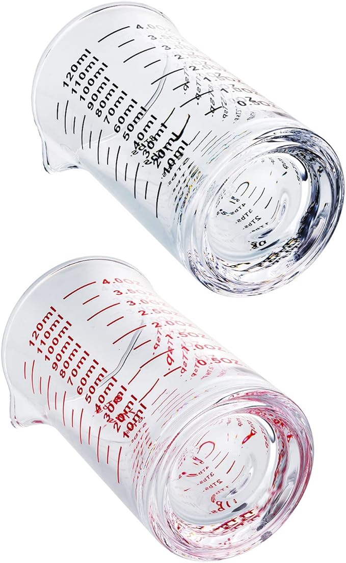 Ackers 4 Oz Glass Measuring Cup, Borosilicate Shot Glass - Image 3