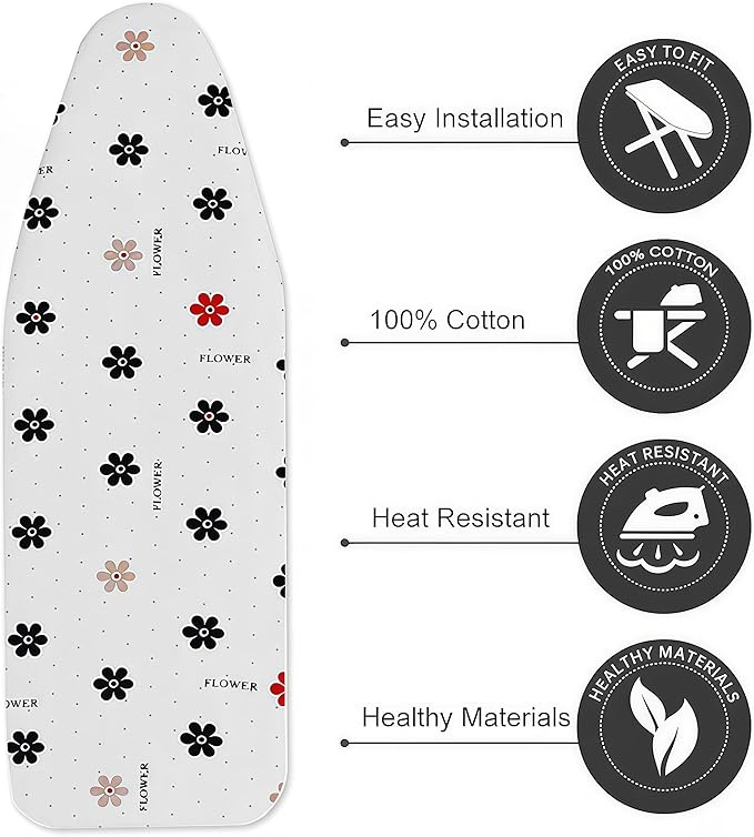 Ironing Board Cover with Two 5MM Thick Feltpads, Fits Standard Ironing Boards - Image 3